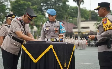 Berganti Jabatan, Kapolres Malang Pimpin Sertijab Pejabat Perwira Baru