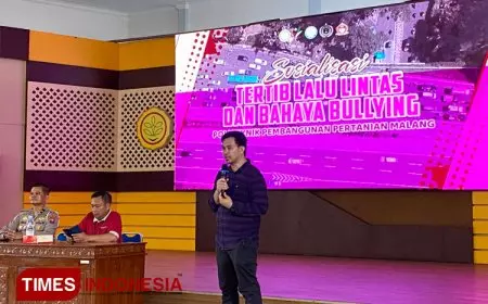 Polbangtan Malang Bersama Polres Malang Kampanye Tertib Lalu Lintas dan Perangi Bullying