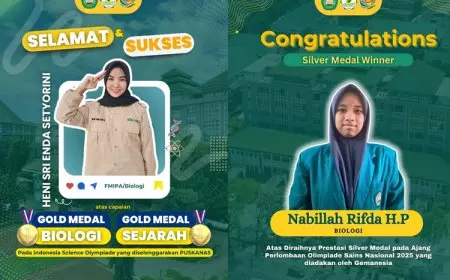 Mahasiswa Biologi FMIPA Unisma Malang Borong Medali Pada Ajang Olimpiade