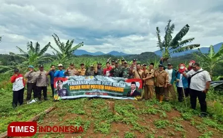 Terjang Medan Sulit, Polsek Kabat Banyuwangi Buktikan Komitmen Jaga Ketahanan Pangan Nasional