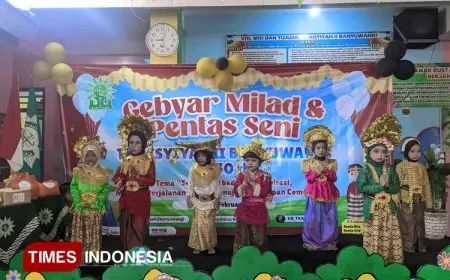 Semarak Milad Setengah Abad, Gebyar Pentas Seni Meriahkan TK Aisyiyah 2 Banyuwangi