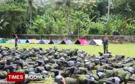 Satuan Resimen Mahasiswa 836/Macan Putih Unisma Malang Menggelar Pra-Pendidikan dan Latihan Dasar