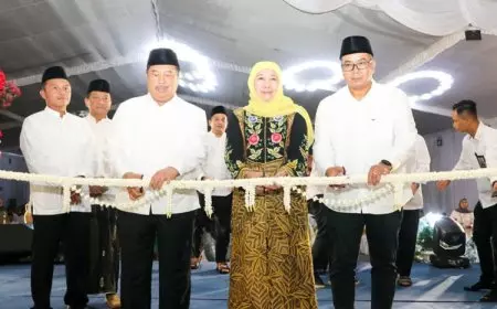 Gubernur Khofifah Resmikan Masjid Ba'i Al Karim Jombang, Berharap Jadi Pusat Kegiatan Keislaman