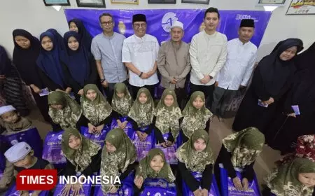 Airnav Malang Berbagi Berkah di Bulan Ramadan, Beri Santunan ke Puluhan Anak Yatim