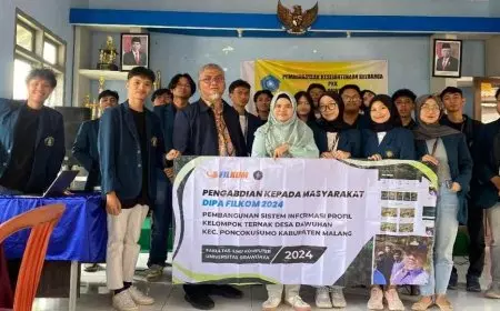UB Bangun Sistem Informasi Ternak Terpadu untuk Desa Dawuhan Malang