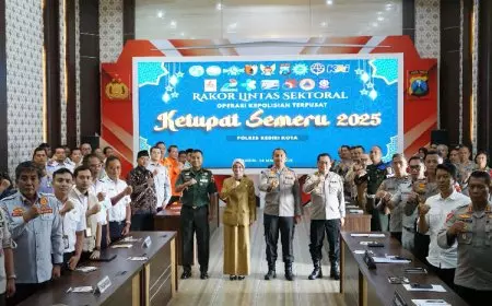 Rakor Lintas Sektoral Operasi Ketupat Semeru 2025, Ini Arahan Wali Kota Kediri