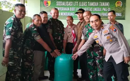 Dandim Lamongan Andalkan Demplot Unggulan, Panen Lebih Cepat Hasil Melimpah