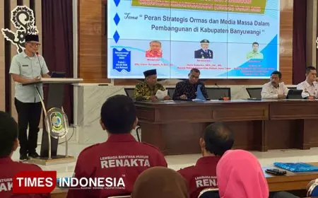 Bakesbangpol Banyuwangi Dorong Sinergi Ormas dan Media Massa untuk Pembangunan Daerah