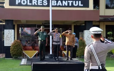 Sambut Lebaran 2025, Polres Bantul Gelar Pasukan Operasi Ketupat Progo