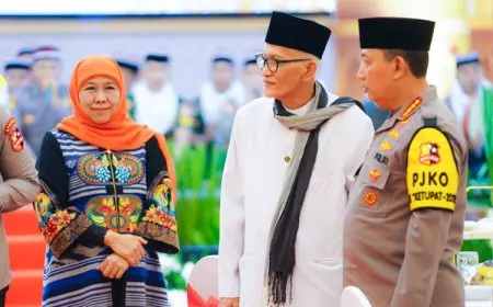 Gubernur Khofifah Safari Ramadan Bersama Kapolri