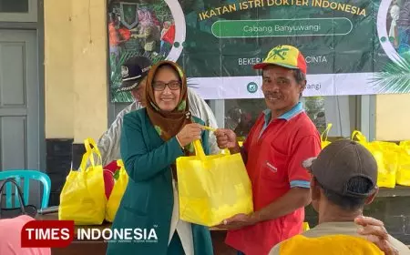 Ramadan Berbagi, IDII Banyuwangi Salurkan Ratusan Paket Sembako