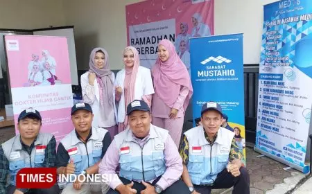 Komunitas Dokter Hijab Cantik, Sahabat Mustahiq Malang, dan Klinik Halim Hasanah Medika Gelar Beragam Kegiatan di Bulan Ramadan