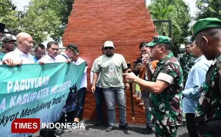 Aksi Damai RUU TNI: Suara Rakyat, Sambutan Hangat Danrem 082 di Mojokerto