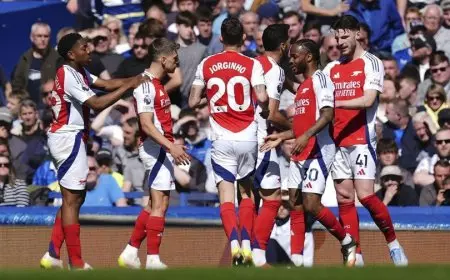 Everton Tahan Imbang Arsenal 1-1, Duel Sengit di Goodison Park