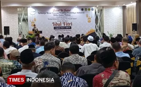 Kehangatan Halal Bihalal Keluarga Besar YPPIWM di UWG Malang