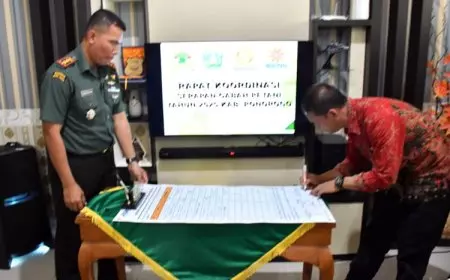Kodim 0802 Ponorogo Gelar Rakor Sergap dan Optimalisasi Pengolahan Gabah Kering Panen