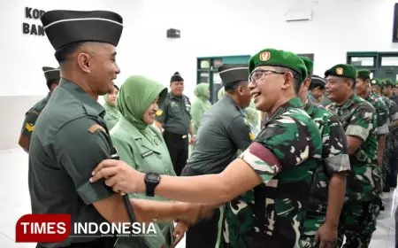 28 Prajurit Kodim 0825 Banyuwangi Naik Pangkat, Dandim: Kinerja Harus Meningkat