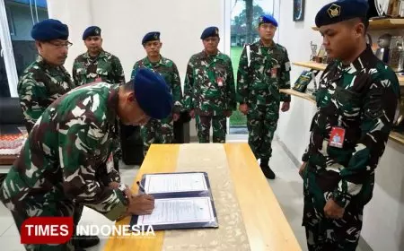 Komandan Lanud Wiriadinata Pimpin Sertijab Kadispotdirga