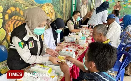 Polresta Malang Kota Gelar Cek Kesehatan Gratis untuk Warga Kampung Jodipan