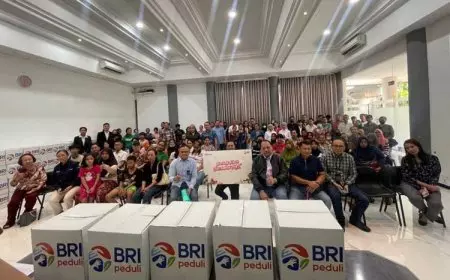 Peduli Sesama, BRI RO Surabaya Berbagi Paket Sembako ke Panti Asuhan dan Gereja