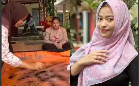 Hijab Suminagashi, Inovasi Warna Unik Karya Pelajar SMK 2 Bondowoso
