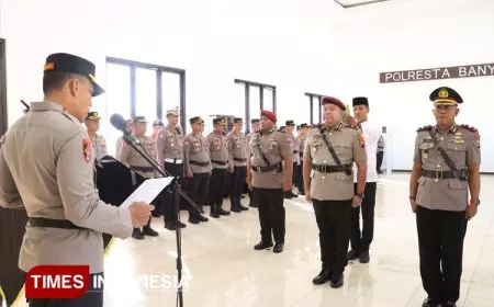 Tongkat Komando Resmi Berpindah, Ini Dua Kasat Baru Polresta Banyuwangi