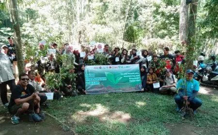 Menghijaukan Hari Siaga Bencana, SRPB Jatim Lakukan Penanaman Bibit Pohon dan AINR