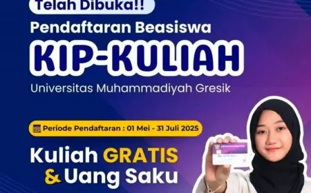 Kuliah Bebas Biaya, Ini Cara Daftar Beasiswa KIP-K UMG 2025