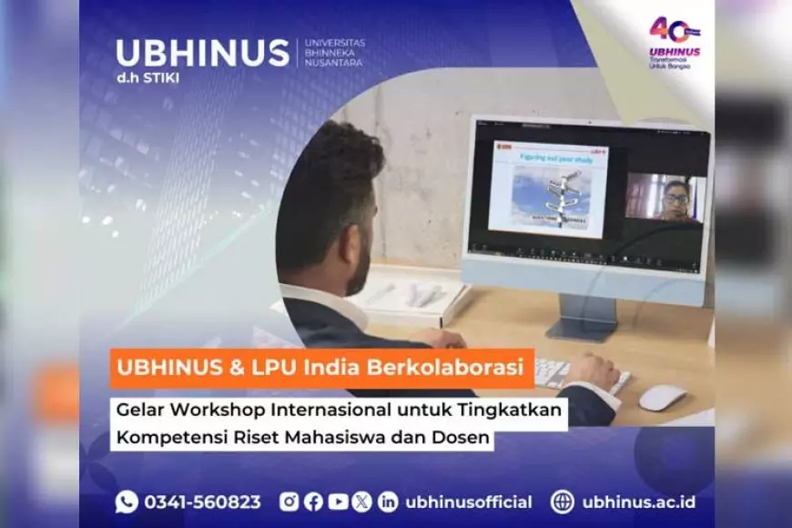 UBHINUS & LPU India Berkolaborasi Gelar Workshop Internasional