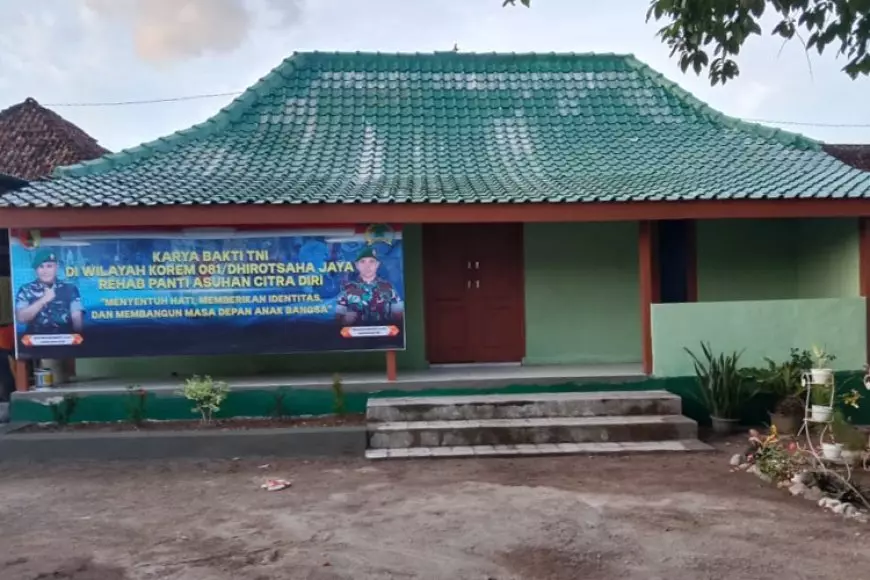 Korem 081/DSJ Rampungkan Renovasi Panti Asuhan Citra Diri