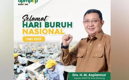 Kepala DPMPTSP Bontang Tentang Hari Buruh :  Kerja Keras Buruh adalah Fondasi Masa Depan Kota