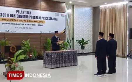 Dua Pejabat Strategis PAW Resmi Dilantik, Rektor UWG Malang Tegaskan Komitmen Menuju Kampus Unggul