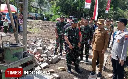 Bersama Tekan Kemiskinan, Pemkab Jember Bersama TNI Berkolaborasi Lewat TMMD