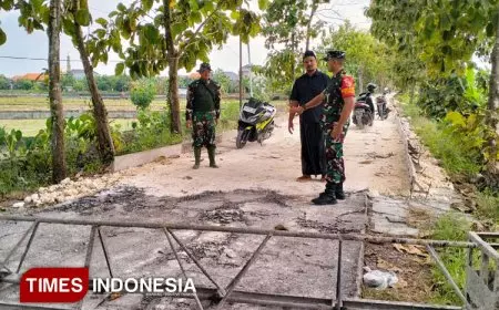 TMMD 124: Dandim Lamongan Tinjau Jalan, Sapa Warga, Hingga Cegah Stunting