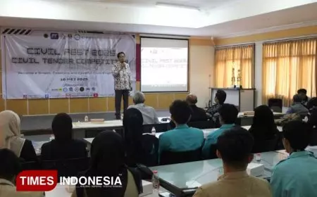 Enam Finalis Bersaing dalam “Civil Tender Competition” dalam Civil Fest 2025 UWG Malang