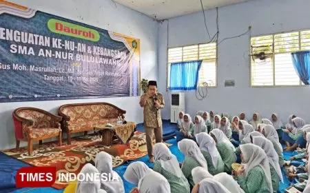Dauroh Penguatan Ke-NU-an dan Kebangsaan Bekali Siswa SMA An Nur Malang Hadapi Tantangan Zaman