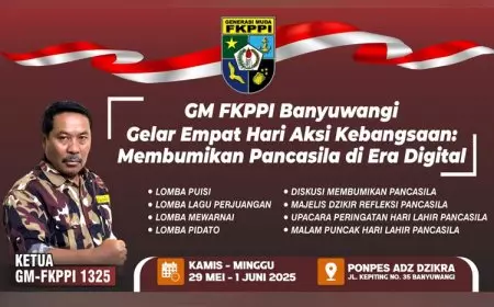 GM FKPPI Banyuwangi Gelar Pekan Pancasila, Seruan Gotong Royong dan Kebhinekaan di Era Digital
