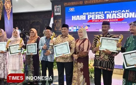 Malam Puncak HPN PWI Jombang, Pers Kawal Ketahanan Pangan dan Lingkungan