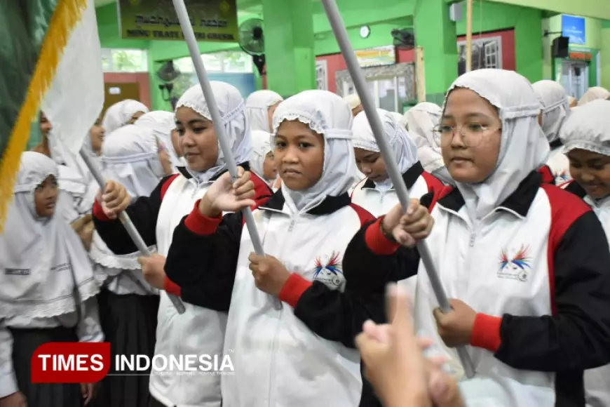 Bak Atlet Menangi Olimpiade, Murid Madrasah Gresik Diarak Usai Juara Porseni