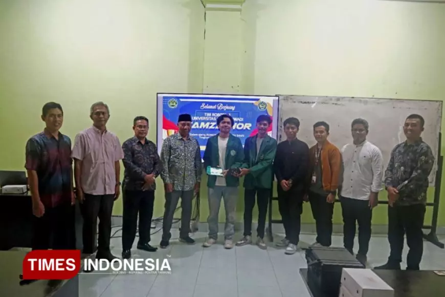 Tim Robotika Universitas Hamzanwadi Dilepas Menuju Ajang Nasional di Bali