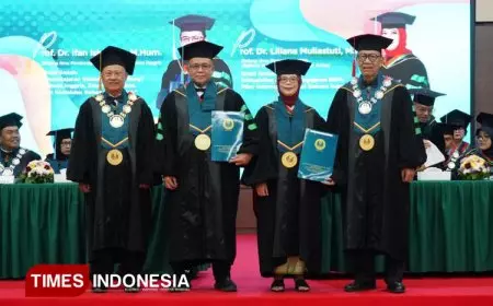 UNJ Kukuhkan Guru Besar Bidang Ilmu Pembelajaran Tata Bunyi Bahasa Inggris dan Pengajaran BIPA dari FBS