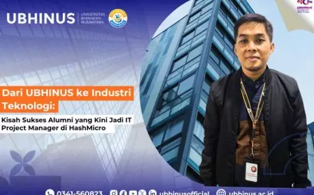 Dari UBHINUS ke Industri Teknologi: Kisah Sukses Alumni yang Kini Jadi IT Project Manager di HashMicro