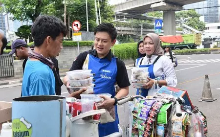 PNM Berbagi 1.000 Makanan Kolaborasi Bareng Bobon Santoso