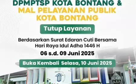 Besok, DPMPTSP Bontang dan Mal Pelayanan Publik Bontang Kembali Buka