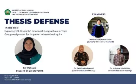 Prodi Pendidikan Bahasa Inggris FKIP UNISMA Hadirkan Penguji Skipsi Luar Negeri