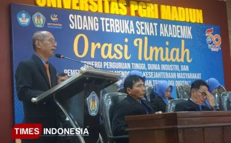 Orasi Ilmiah Dies Natalis ke-50 UNIPMA Madiun, Rektor Apresiasi Kerja Keras Civitas Akademika