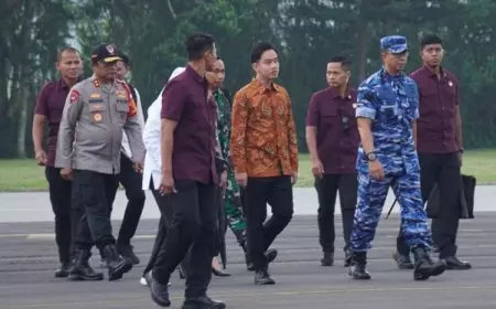 Wapres Gibran Tiba di Lanud Abdulrachman Saleh untuk Kunjungan Kerja di Blitar