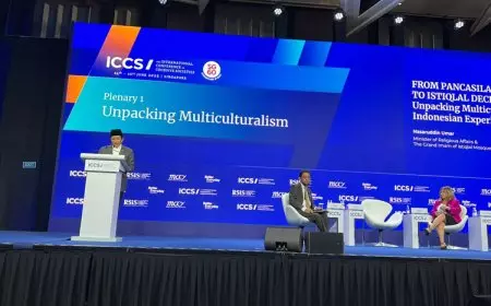 Menag Nasaruddin Umar Promosikan Pancasila dan Diplomasi Agama di Forum Internasional Singapura