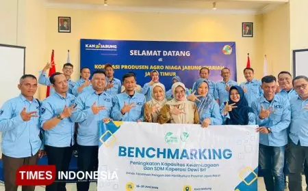 Penguatan Jejaring Antar Koperasi, KAN Jabung Terima Kunjungan Kerja Koperasi Dewi Sri Jawa Barat