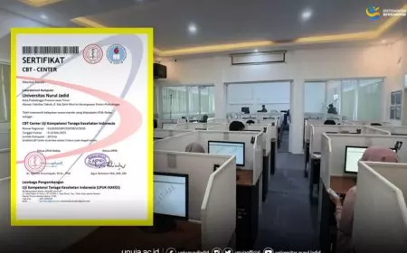 UNUJA Raih Sertifikat CBT Center Uji Kompetensi Tenaga Kesehatan Nasional